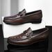 Herren-Doudou-Schuhe, Leder-Freizeitschuhe, Lederschuhe mit Zierstruktur, Herren-Loafer, Herrenschuhe, Einzelschuhe_voghion.com