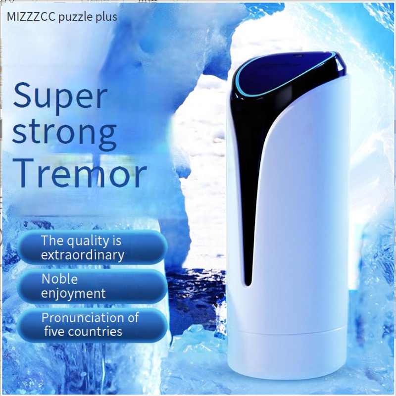 Sexuální produkty Masturbátor MizzZee Blue Crystal Y se silnými vibracemi a sáním pro mužskou masturbaci, produkty pro dospělé, flirtování_voghion.com