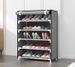 Simple Multi-layer Combination Dustproof Shoe Rack Storage Shoe Cabinet Cloth Shoe Cabinet Steel Frame Fashionable And Creative Dustproof Shoe Rack_voghion.com
