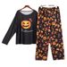 Plus-Size Halloween Pajama Set For Women – Short-Sleeve Round Neck & Lounge Pants (Breathable Milk Silk Blend, Mid-Weight, 1XL-5XL)_voghion.com