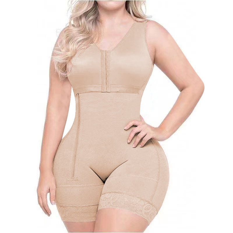 one-piece shapewear, tight-fitting, crotchless, side-zip one-piece, high-waisted, tummy-controlling, butt-lifting, body-shaping corset_voghion.com