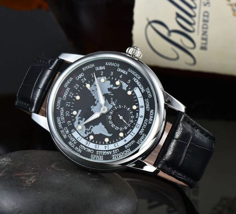Orologio da uomo casual al quarzo con cronografo e cinturino in pelle Kang Two And A Half Stitches_voghion.com