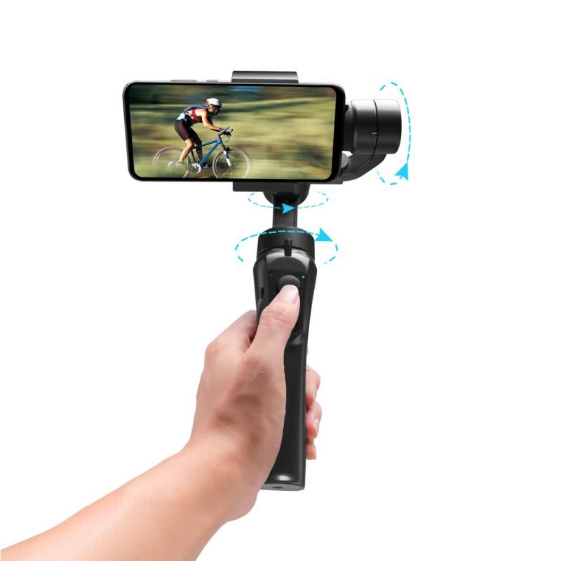 Musikfestival Multifunktionale Fernbedienung Professioneller 3-Achsen-Hand-Gimbal-Stabilisator Mini-Selfie-Stick_voghion.com