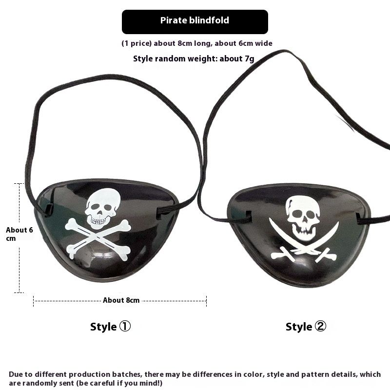 Petrecere de Halloween, recuzită pentru costume de personaj pentru adulți și copii, mască de pirat cu un singur ochi, dragon_voghion.com