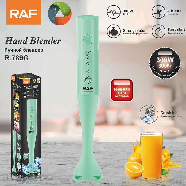 RAF Mélangeur portatif standard européen Mélangeur électrique Machine multifonctionnelle pour aliments à usage domestique Bâton de cuisson R.789_voghion.com