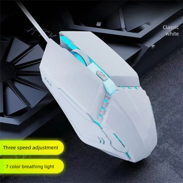 Mechanische Maus, kabellos, Bluetooth, Dual-Modus, leise, E-Sport, Gaming, Büro, Aufladen, Desktop-Computer, Universal-Notebook_voghion.com