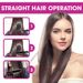 Multifunctional Ionic Hair Straightener Curler Brush Fast Heating Curler Straightener Comb Styler Electric Fast Heating Comb_voghion.com
