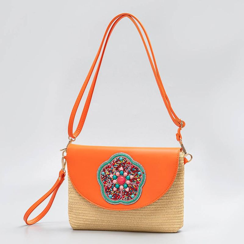 Designer summer straw bag retro personality trend advanced sense exquisite braided bag oblique span shoulder bag women_voghion.com