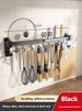 No-Drill Wall-Mounted Kitchen Utensil Organizer – Space Aluminum Hanging Rack For Spoons, Knives Cooking Tools, 6-14_voghion.com