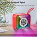 Mini Mirror Bluetooth Speaker Wireless Outdoor Heavy Bass Soundbar RGB Atmosphere Light MP3 Music Player With TF Card USB Slot_voghion.com