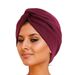 Copricapo intrecciato con turbante incrociato in morbido cotone - Elegante copricapo arabo boho per uomini e donne_voghion.com