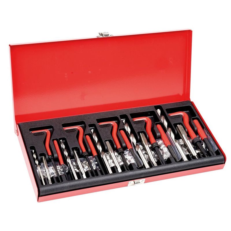 166 PCS Helicoil Thread Repair Kit Metric Rethread Tool M5 M6 M8 M10 M12_voghion.com