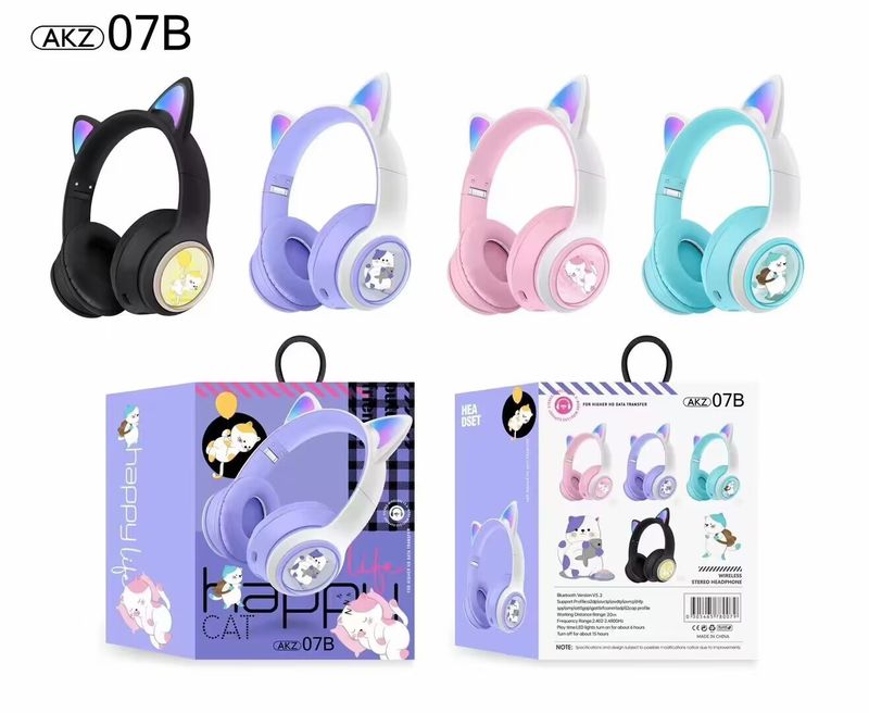 Neie Kappmontéierten AKZ07B Space Capsule Bluetooth Headset Handy Computer Musek Stereo Headset_voghion.com