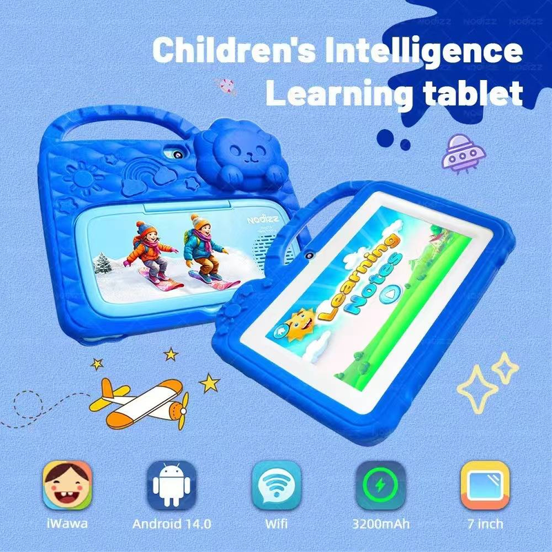 Children's tablet, 7-inch, secure eye screen, WiFi, dual cameras, games, parental control application_voghion.com