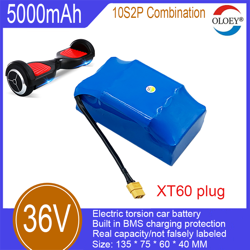 Acumulator auto răsucit de 36V, combinație 10S2P, 5000mAh, protecție la încărcare BMS încorporată, utilizat pentru mașini răsucite pentru adulți, mașini răsucite pentru copii etc._voghion.com