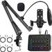 New BM800 Condenser Microphone F9 Sound Card Cross-Border Streamer Computer Recording Stand Complete Streaming Kit_voghion.com