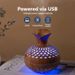 Elegant Wooden Aromatherapy Diffuser With 7-Color LED Ambient Lighting & 2 Mist Modes - USB-Powered Compact Design For Home, Office, Car_voghion.com