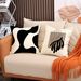Black And White Geometric Print Pillowcase Indoor Decorative Sofa Cushion Office Nap Pillow Cover_voghion.com