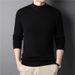 New Spring And Autumn Solid Color Half Turtleneck Knitted Slim Fit For Young Men Base Layer Sweater Men's Clothing_voghion.com
