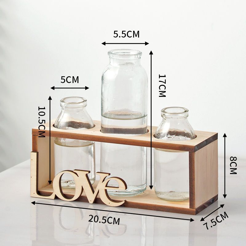 [3770 riacquisti] Vaso per fiori in vetro con edera verde creativo, contenitore per scrivania da ufficio, contenitore per piante idroponiche_voghion.com