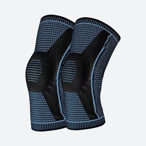 Športni silikonski vzmetni tlačni ščitniki za kolena za tek, gorništvo, nedrseči najlonski ščitniki za kolena_voghion.com