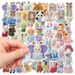 55pcs Calico Critters Stickers Scrapbook Decoration Graffiti Decals Skateboard Laptop Waterproof Sticker_voghion.com