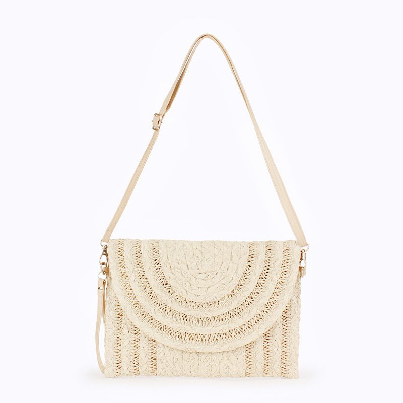 Damentaschen Sommermode All Match Crossbody Papierseil Geflochtene Tasche Hochwertige Handumschlagtasche Umhängetasche Crossbody Bag_voghion.com
