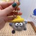 Dumb Small Coal Ball Plush Pendant Car Key Chain Pendant Cartoon Pendant Net Red Bag Plush Pendant_voghion.com