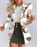Blazer a maniche lunghe da donna con fiori streetwear_voghion.com