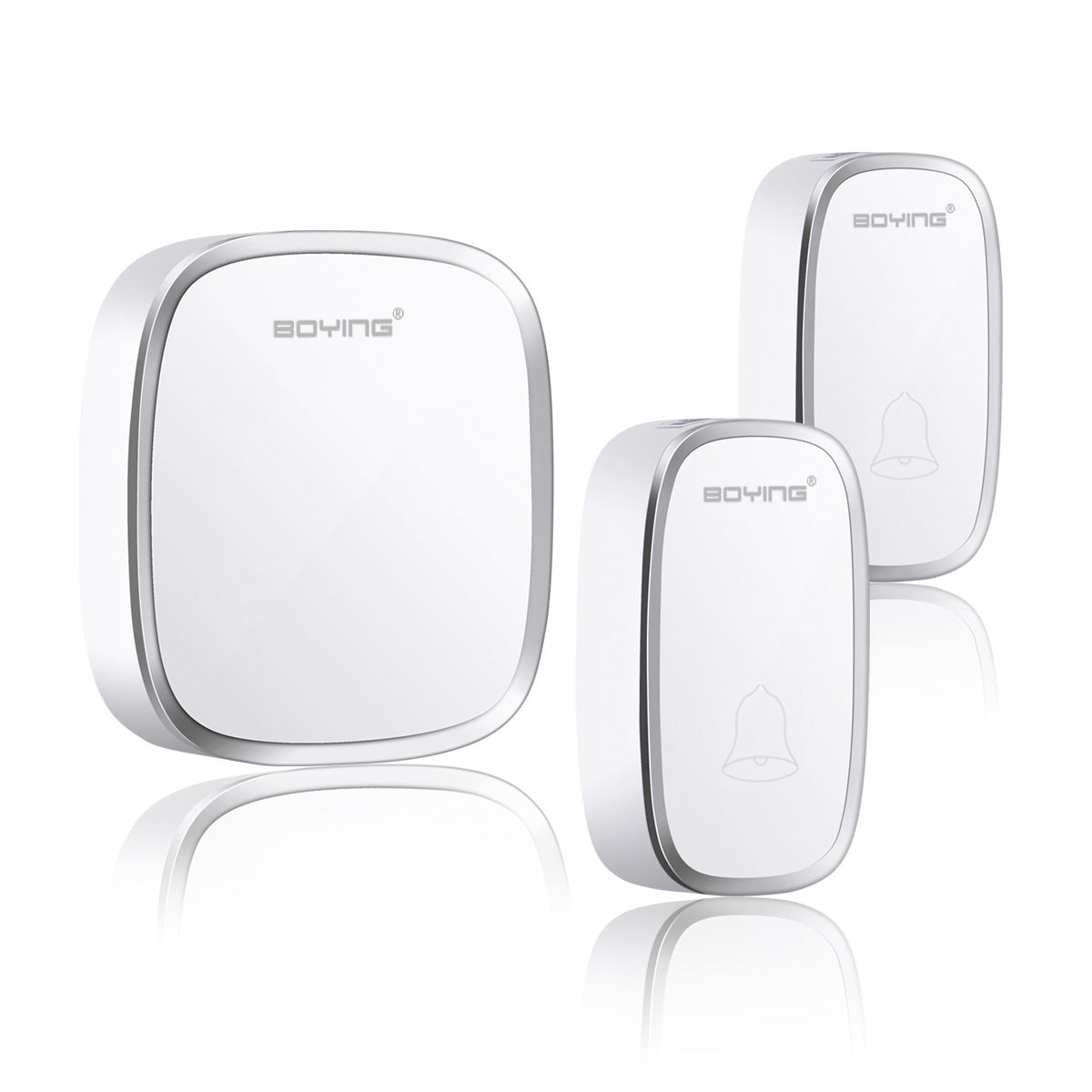 Wireless Doorbell With 2 Receivers, 36 Chime Tones, 100M Range, Waterproof & AC-Powered (220V), Ideal For Home/Shop/Office_voghion.com