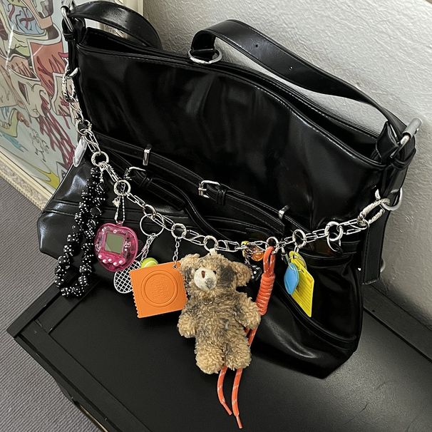 Original Multi Element Long And Complex Bear Bag Chain Bag Pendant Niche High End Bag Pendant Cross Border E Commerce_voghion.com