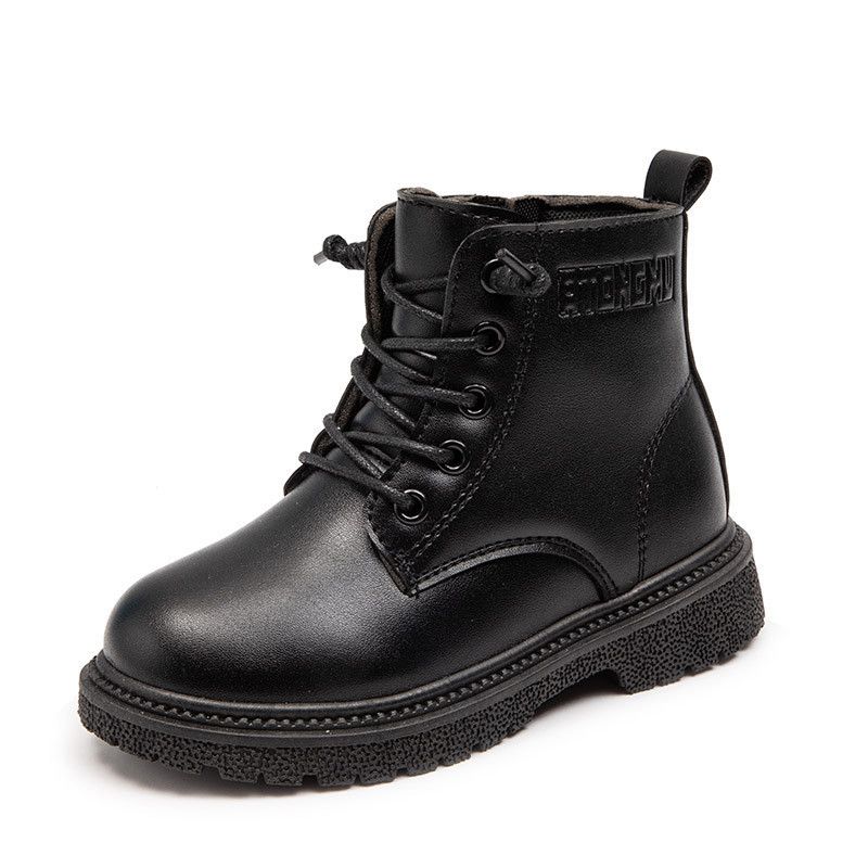 Children's Winter Velvet Martin Girls' Patent Wings, Stylish And Comfortable Cotton Shoes, Boys' Low Top Leather Boots,_voghion.com