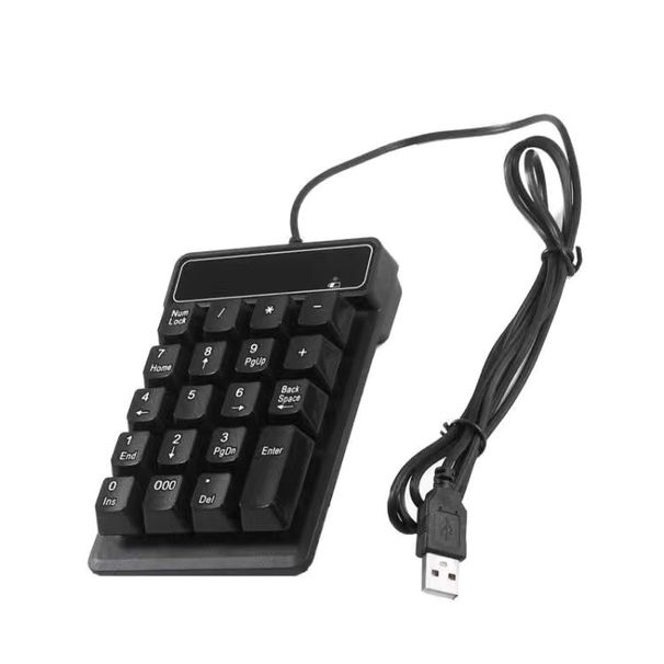 Mini Bluetooth Drahtlose Digitale Tastatur Externe USB Verdrahtete Desktop-Computer Notebook Buchhaltung Finanz Kassierer_voghion.com