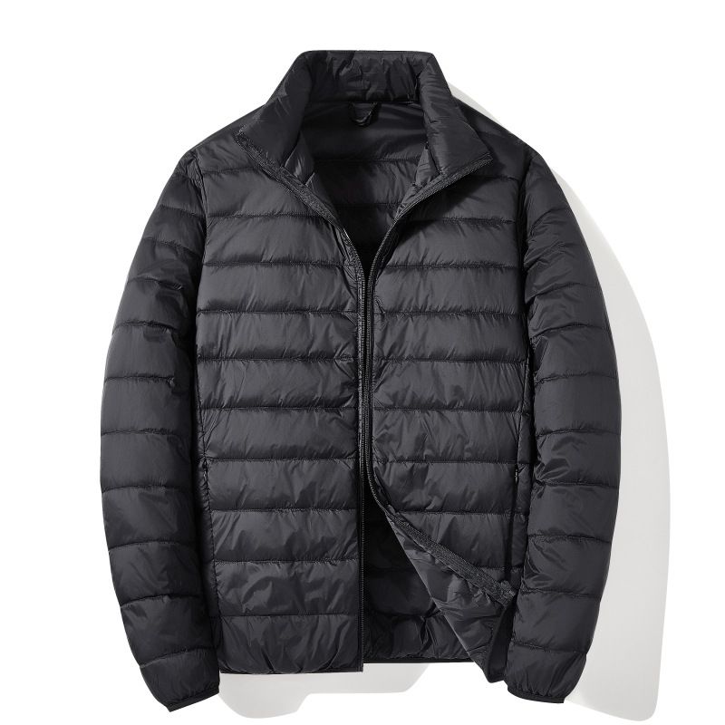 Lightweight Down Jacket For Men 2025 New 90 White Duck Down Short Portable Thin Korean Style Casual Warm Men's Jacket_voghion.com