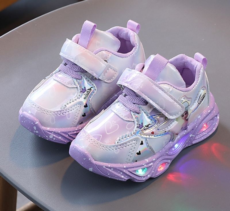 Wholesale of girls' with lights, spring and autumn new anti slip soft soled children's shoes, versatile sports shoes_voghion.com