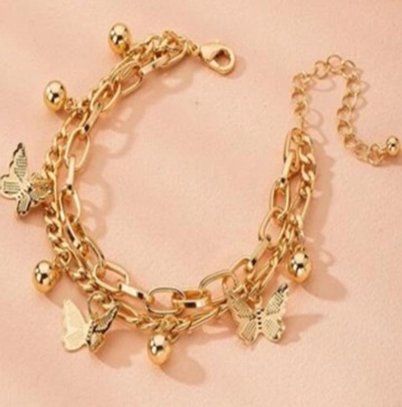 Popular Bracelets Instagram Fashion Butterfly Minimalist Set Tassel Bracelet_voghion.com