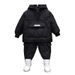 Kid's Clothing Boys' cotton suit  winter new style children's solid color thick cotton coat two piece suit baby winter cotton coat_voghion.com