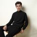 Men's Semi-Turtle Neck Sweater – Winter Thermal Knit Pullover, Soft Touch Slim Fit Base Layer, Solid Color Casual Crewneck_voghion.com