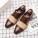 New Extra Large British Leather Men's Buckle Business Casual Monks Shoes 464748_voghion.com