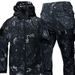 Conjunto cortavientos de camuflaje táctico para exteriores TAD Shark Skin, impermeable, cálido y suave, para fuerzas especiales, para hombre y mujer._voghion.com