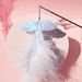 Guangying Cat Wand Eye-catching Telescopic Pole Wood Funny Cat Teaser Interactive Wand Pet Toy For Home_voghion.com