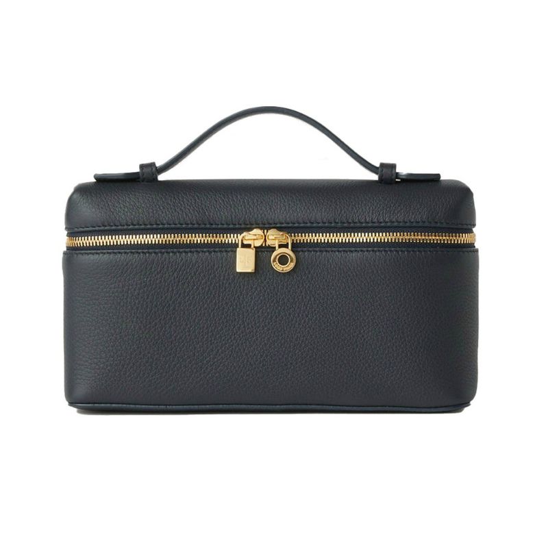 LP Lunchbox für Damen 2024 neue einfache Schulter-Crossbody-Handtasche aus Leder Make-up-Tasche LP19_voghion.com