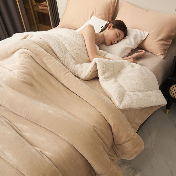 Piima-kašmiirist lambaliha fliisist kahekihiline tekk Farai fliistekk sügis- ja talvine soe multifunktsionaalne vaba aja kahekihiline tekk_voghion.com