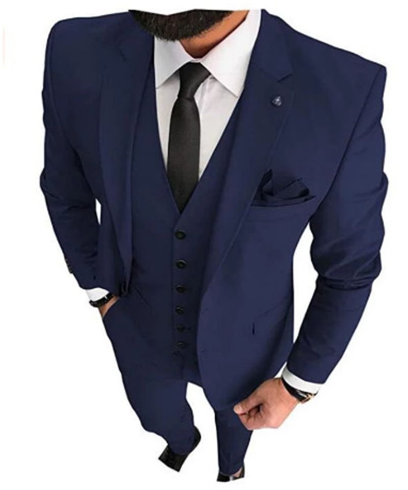 Herren-Anzugjacke, Business-Freizeitanzug, dreiteiliger Herrenanzug für den Trauzeugen_voghion.com