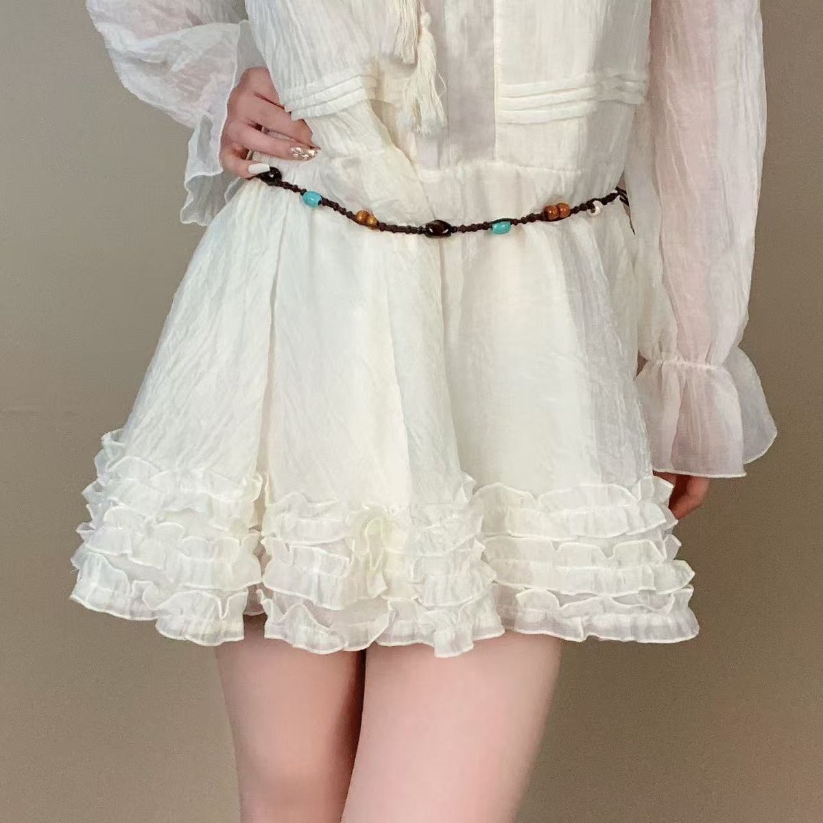 Geflochtene Perlen-Hüftkette – Retro-Nischengürtel für Damen, vielseitiges dekoratives Accessoire mit Sinn für Design_voghion.com