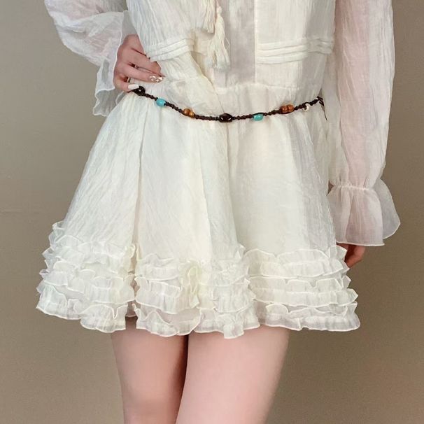 Geflochtene Perlen-Hüftkette – Retro-Nischengürtel für Damen, vielseitiges dekoratives Accessoire mit Sinn für Design_voghion.com