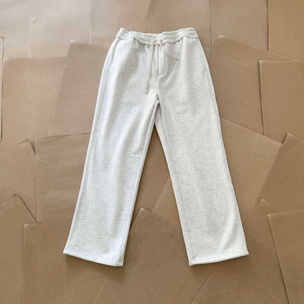 Men's Clothing Thin Cleanfit Four Corner Embroidered Mala Machete Sweatpants Wide Leg Loose Solid Color Versatile Sweatpants_voghion.com