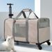 Convertible Outdoor Convenient Foldable Universal Wheel Breathable Trolley Bag Handheld Crossbody Large Capacity Pet_voghion.com