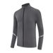 FiveHappyiness Men's Spring/Autumn Elastic Long-Sleeved Fitness Jacket, Casual Sports Running Stand Collar Zipper Quick-Drying Elastic Top_voghion.com