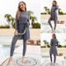 Women's Clothing Sun Protection Full Surround Diving Shield Surfing Swimsuit Muslim Outdoor Running Sports Conservative Three Piece Suit_voghion.com